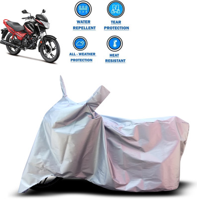 PAGORA Two Wheeler Cover for Hero(Glamour i3s, Silver)