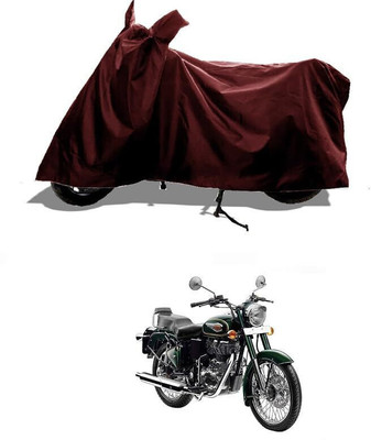 SK AUTO Two Wheeler Cover for Royal Enfield(Bullet 500, Maroon)