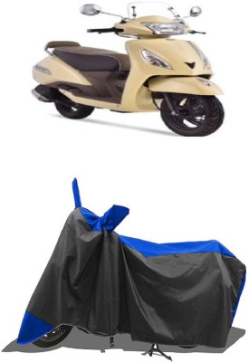 SUGASHRI Waterproof Two Wheeler Cover for TVS(Jupiter classic, Blue, Black)