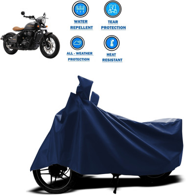 GOSHIV-car and bike accessories Two Wheeler Cover for JAWA(Blue)