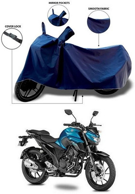 SEBONGO Waterproof Two Wheeler Cover for Yamaha(FZ, Blue)
