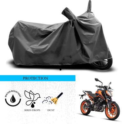 ANTHUB Waterproof Two Wheeler Cover for KTM(200 Duke, Grey)