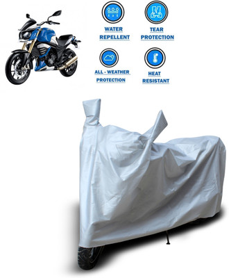 CODOKI Two Wheeler Cover for Mahindra(MOJO XT 300, Silver)