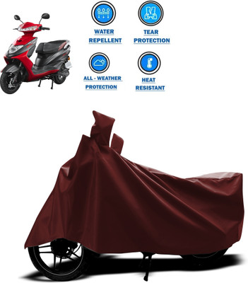 CODOKI Waterproof Two Wheeler Cover for Ampere(Zeal, Maroon)