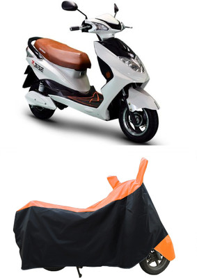 Coxtor Waterproof Two Wheeler Cover for Okinawa(Raise, Orange)