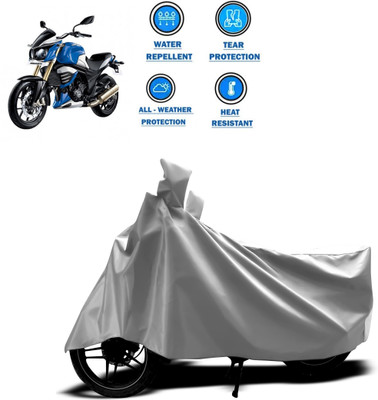 PAGORA Two Wheeler Cover for Mahindra(MOJO XT 300, Silver)