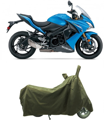 Coxtor Waterproof Two Wheeler Cover for Suzuki(GSX S1000F, Gold)