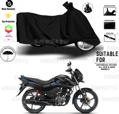 smwzxyu Waterproof Two Wheeler Cover for Hero(Passion Xpro, Black)