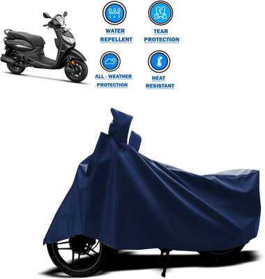 CODOKI Two Wheeler Cover for Hero(MotoCorp Pleasure Plus, Blue)