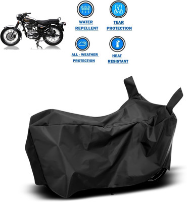 CODOKI Two Wheeler Cover for Royal Enfield(Electra 4S, Black)