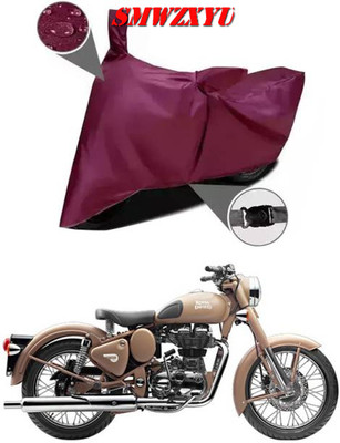 smwzxyu Waterproof Two Wheeler Cover for Royal Enfield(Maroon)