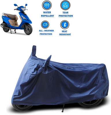PAGORA Two Wheeler Cover for TVS(Zest, Blue)