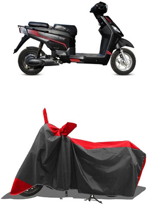 SUGASHRI Waterproof Two Wheeler Cover for Hero(Electric NYX HS500 ER, Red, Black)