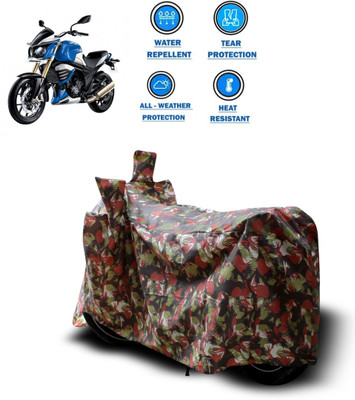 CODOKI Two Wheeler Cover for Mahindra(MOJO XT 300, Red)