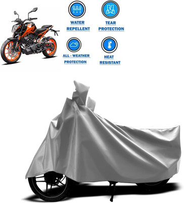 CODOKI Two Wheeler Cover for KTM(Duke 200, Silver)