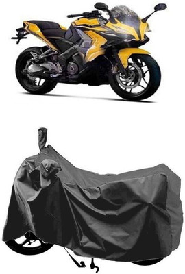 SUGASHRI Waterproof Two Wheeler Cover for Bajaj(Pulsar SS400 BS6, Grey)