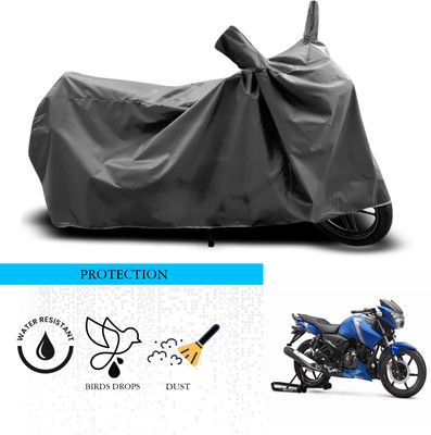 SnehaSales Waterproof Two Wheeler Cover for TVS(Apache RTR 180, Grey)