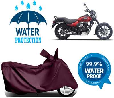 Mdstar Waterproof Two Wheeler Cover for Bajaj(Avenger 220 DTS-i, Maroon)