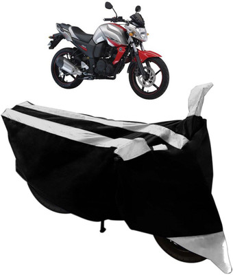 SK AUTO Two Wheeler Cover for Yamaha(FZ-S, Black, Silver)
