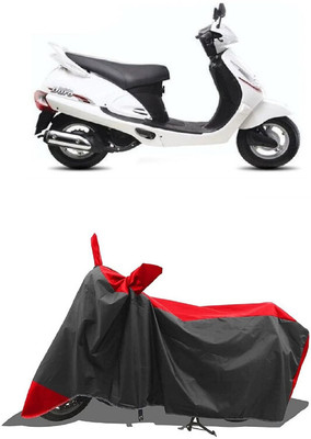 SUGASHRI Waterproof Two Wheeler Cover for Mahindra(Duro 125, Red, Black)
