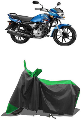 SUGASHRI Waterproof Two Wheeler Cover for Yamaha(Saluto RX BS6, Green, Black)
