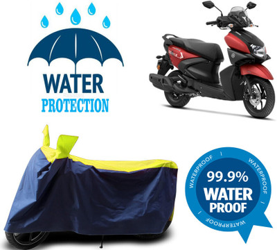 Mdstar Waterproof Two Wheeler Cover for Yamaha(Ray Z, Multicolor)