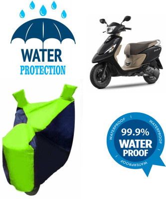 Mdstar Waterproof Two Wheeler Cover for TVS(Scooty Streak, Multicolor)