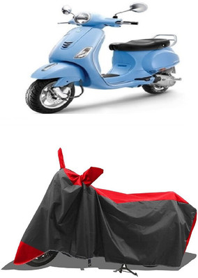 SUGASHRI Waterproof Two Wheeler Cover for Piaggio(Vespa VXL, Red, Black)