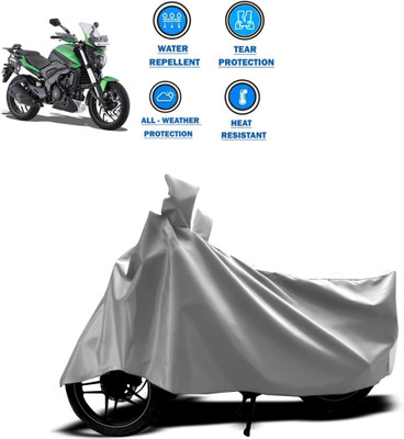 CODOKI Two Wheeler Cover for Bajaj(Dominar 400, Silver)