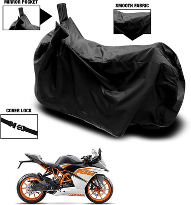 SK AUTO Waterproof Two Wheeler Cover for KTM(RC 200, Black)