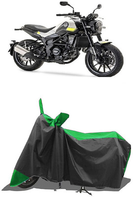 SUGASHRI Waterproof Two Wheeler Cover for Benelli(Leoncino 250, Green, Black)