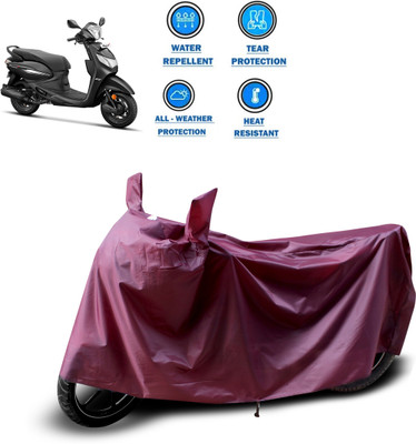 PAGORA Waterproof Two Wheeler Cover for Hero(MotoCorp Pleasure Plus, Maroon)
