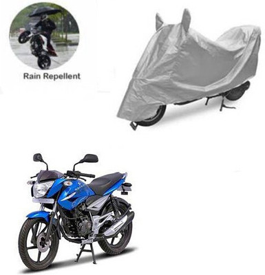 SK AUTO Waterproof Two Wheeler Cover for Bajaj(XCD 125cc, Silver)