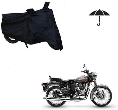SK AUTO Two Wheeler Cover for Royal Enfield(Bullet 500, Black)