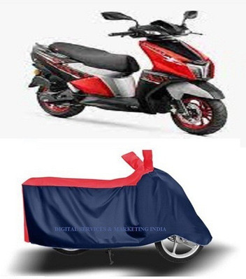 Mdstar Waterproof Two Wheeler Cover for TVS(NTORQ, Blue, Red)