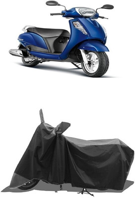 SUGASHRI Waterproof Two Wheeler Cover for Suzuki(Access, Grey, Black)