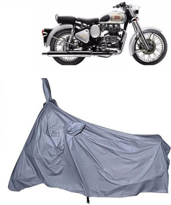 THE REAL ARV Two Wheeler Cover for Royal Enfield(Classic 350, Silver)