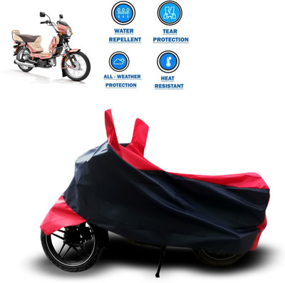 PAGORA Two Wheeler Cover for TVS(XL 100, Red)