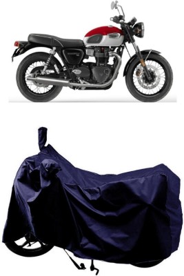 SUGASHRI Waterproof Two Wheeler Cover for Triumph(Bonneville T100, Blue)