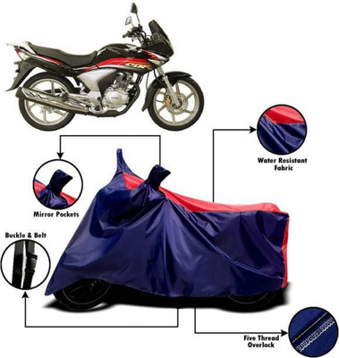 SK AUTO Waterproof Two Wheeler Cover for Honda(CBF150, Red, Blue)
