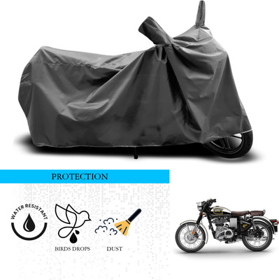 ANTHUB Waterproof Two Wheeler Cover for Royal Enfield(Bullet 500, Grey)