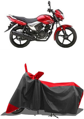 SUGASHRI Waterproof Two Wheeler Cover for Yamaha(Saluto BS6, Red, Black)