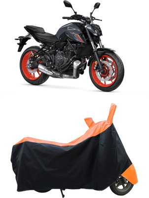 Coxtor Waterproof Two Wheeler Cover for Yamaha(MT 07, Orange)