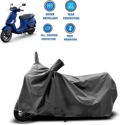 CODOKI Two Wheeler Cover for Piaggio(Vespa SXL 150, Grey)