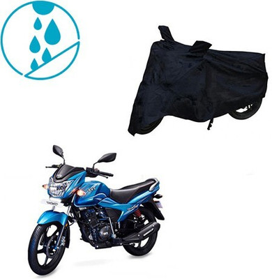 Mdstar Waterproof Two Wheeler Cover for TVS(Victor New, Black)