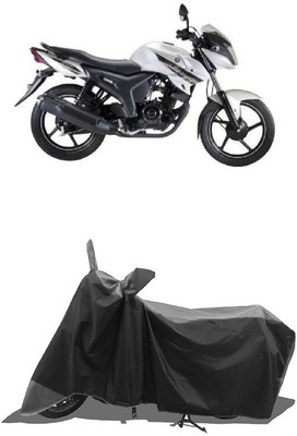 SUGASHRI Waterproof Two Wheeler Cover for Yamaha(SZ X, Grey, Black)