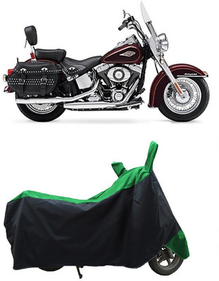 Coxtor Waterproof Two Wheeler Cover for Harley Davidson(Heritage Softail Classic, Green)