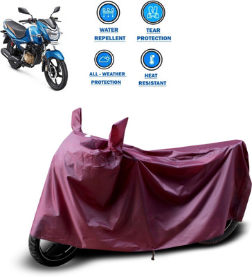 GOSHIV-car and bike accessories Waterproof Two Wheeler Cover for TVS(Victor, Maroon)