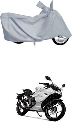 SK AUTO Two Wheeler Cover for Suzuki(Gixxer SF, Silver)