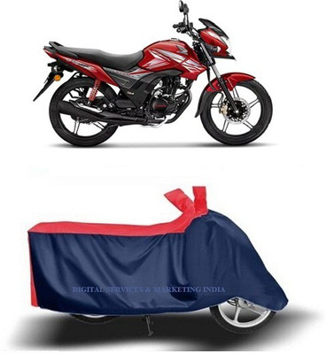 DSAMI Two Wheeler Cover for Honda(CB Shine SP, Blue)